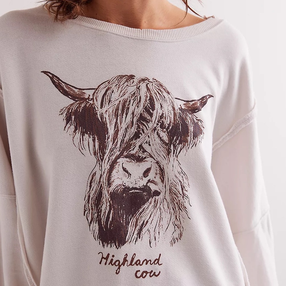 We The Free Graphic Camden Pullover Highland Cow NWOT
XS and MEDIUM - Picture 2 of 5